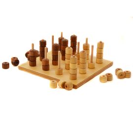 Vier Gewinnt 3D aus Holz Handarbeit