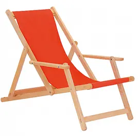 Garden chair red wood