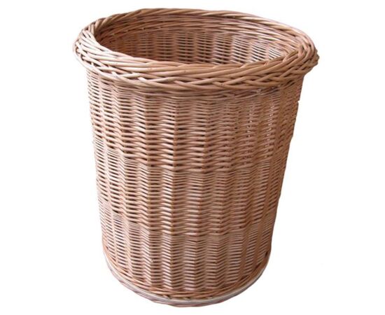 Papierkorb aus Weide braun, 40 cm