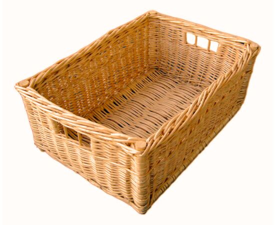 Storage Basket Wickerwork brown wicker